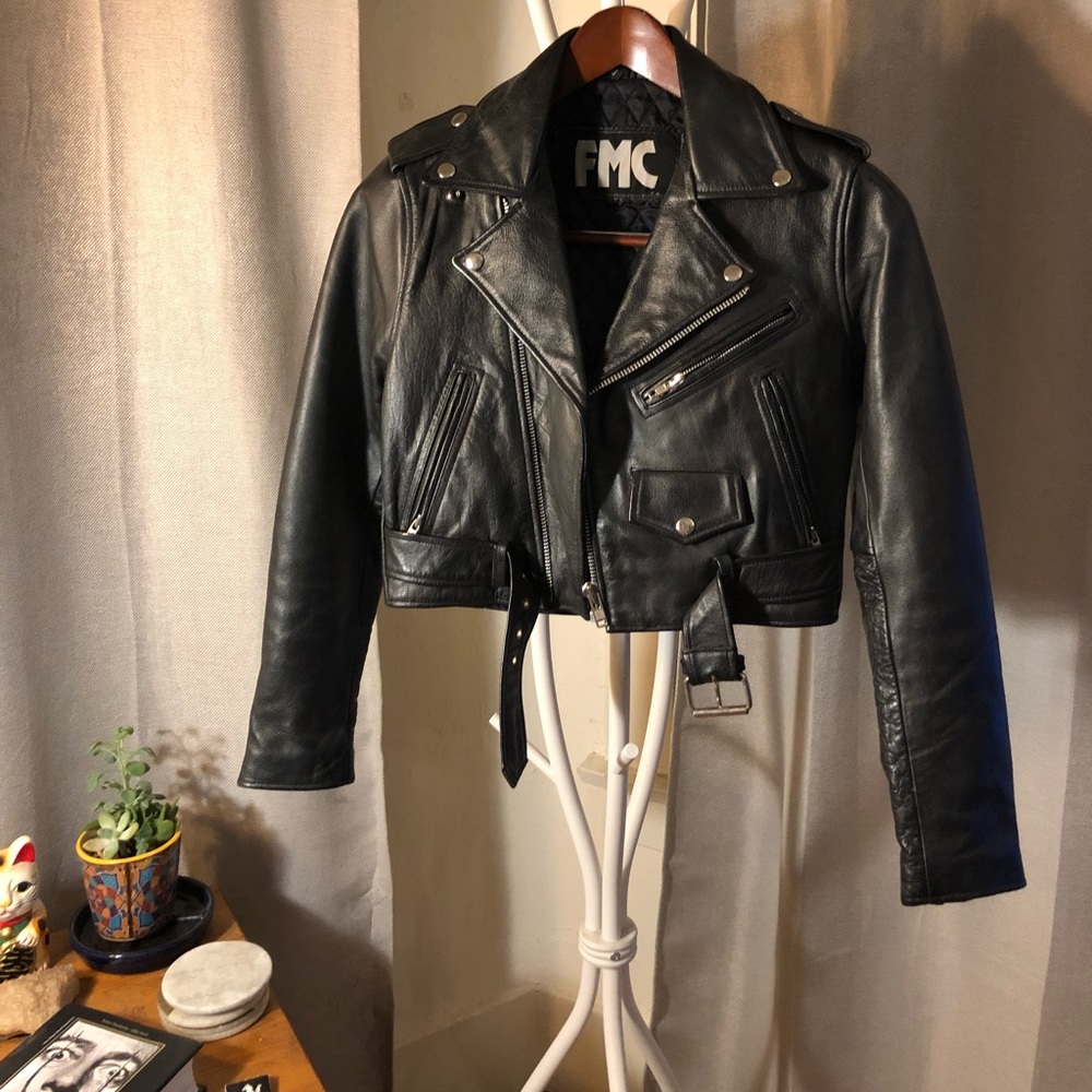 Vintage Leather Motorcycle Jacket